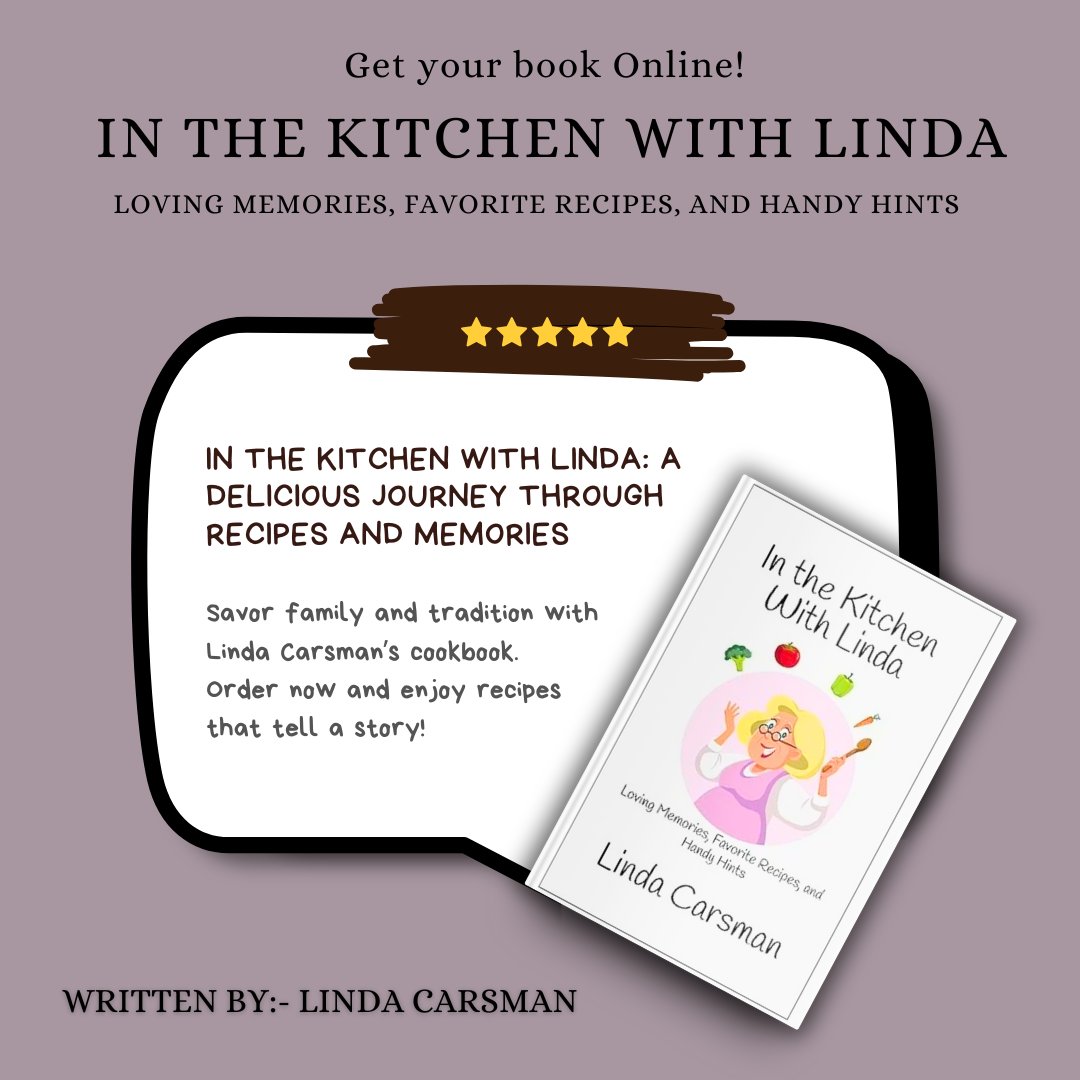 BookKnocks's tweet photo. In the Kitchen with Linda is a cookbook filled with family stories and recipes like Matzo Ball Soup & Shrimp Enchiladas. It's the perfect way to connect with Jewish traditions and create new memories. #Cookbook #JewishCooking #Kosher @KitchenWLinda https://t.co/3rFDPRjT0l https://t.co/4a26TFHvLO