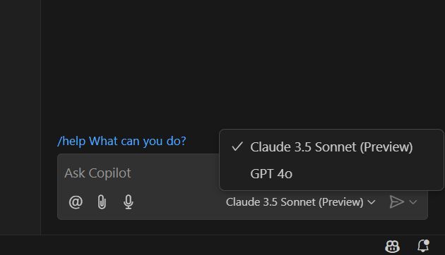 Visual Studio Code (@code) on Twitter photo Claude 3.5 Sonnet, directly in <a href="/code/">Visual Studio Code</a>
Available to everyone today with GitHub Copilot Free. Learn more: aka.ms/copilot-free Claude 3.5 Sonnet, directly in <a href="/code/">Visual Studio Code</a>
Available to everyone today with GitHub Copilot Free. Learn more: aka.ms/copilot-free
