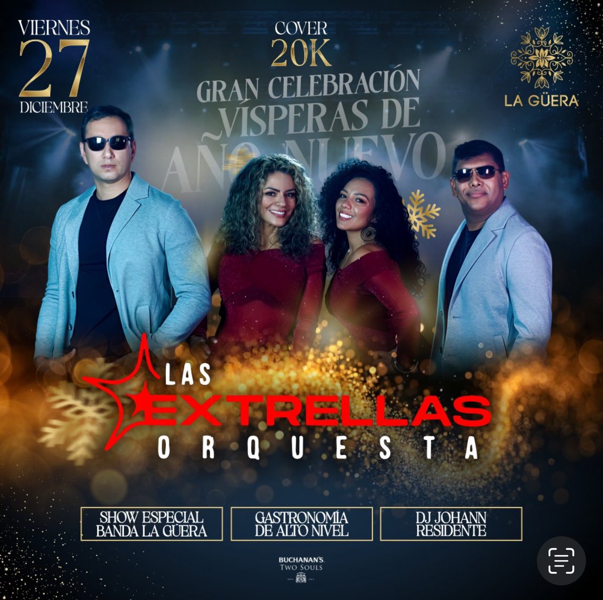 lasextrellas's tweet photo. ESTÁ NOCHE LOS ESPERAMOS EN LA GÜERA PARA NUESTRO GRAN CONCIERTO 🔥🔥 @laguera.co #concierto #lasextrellas #show https://t.co/jgBliofp1r
