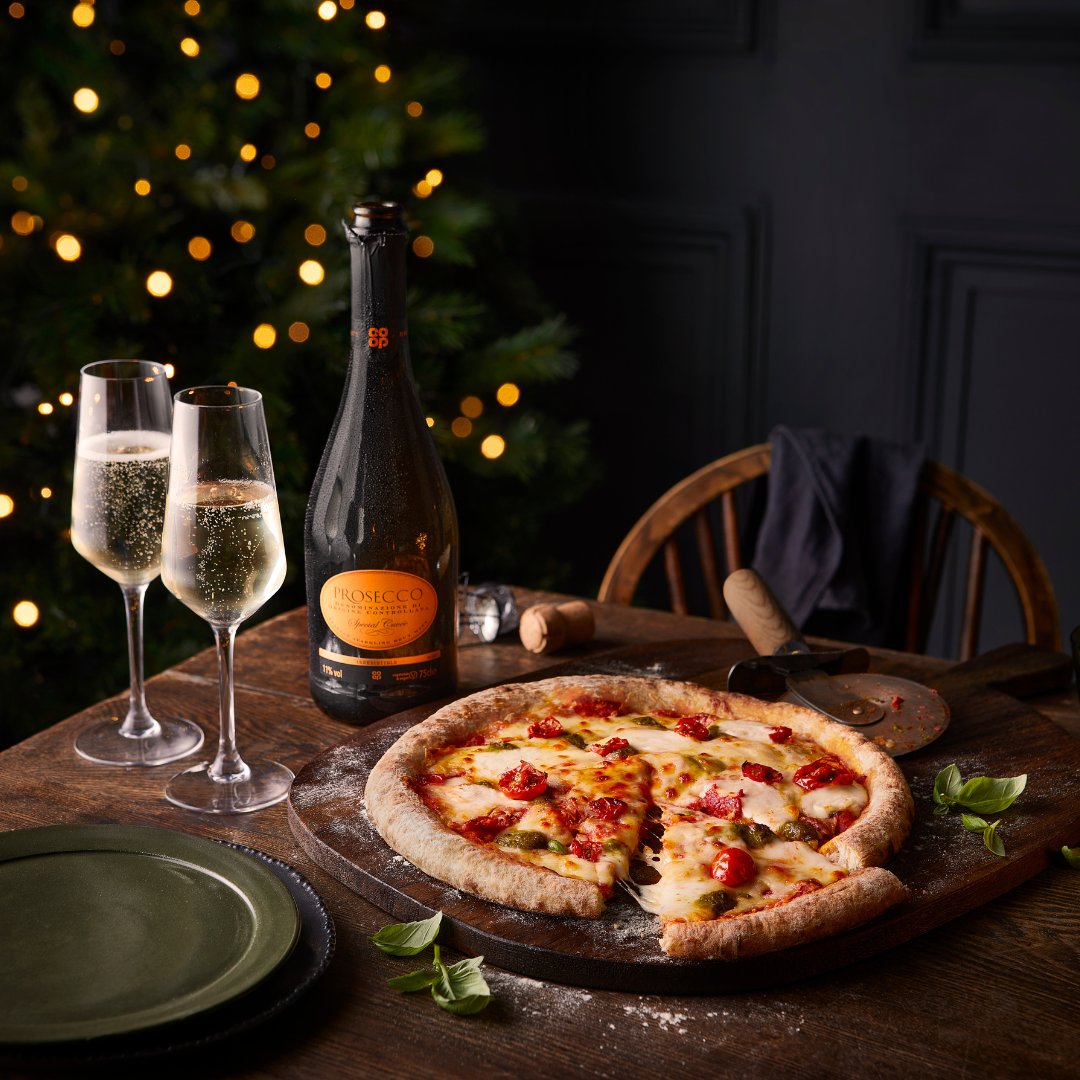 Twixmas calls for something simple yet delicious. Members, enjoy a £6.50 saving when you buy a Co-op Irresistible pizza &amp; a bottle of Co-op Irresistible Prosecco together!🍕

Offer valid until 1st Jan.

Be drinkaware.co.uk
