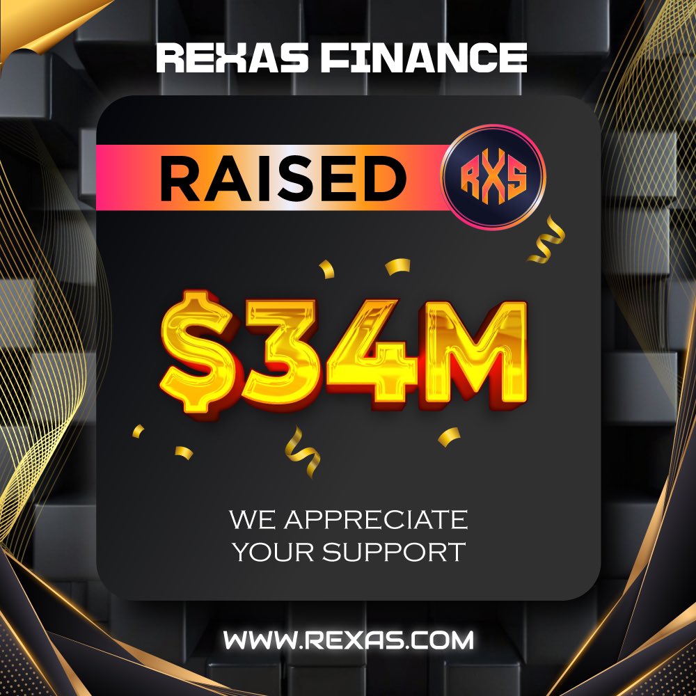 rexasfinance's tweet photo. ⭐️ Milestone Achieved! ⭐️

Rexas Finance has successfully raised $34,000,000! 🚀

Thank you for your support! 👍

Buy Now: https://t.co/tNJAsvBiYe

#rexas $RXS #RexasFinance #Crypto https://t.co/KwY4tgnk7P