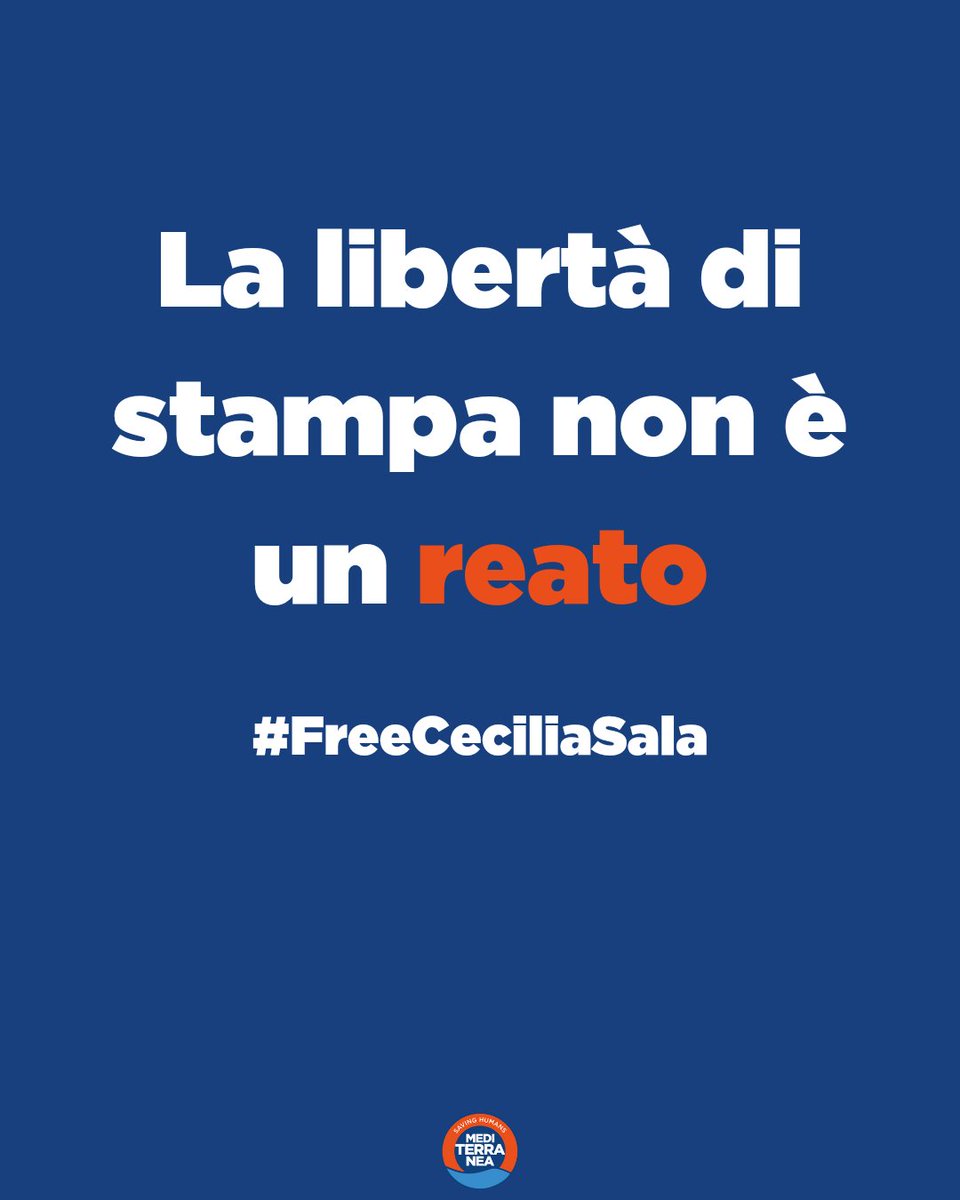 La libertà di stampa non è un reato.
#FreeCecilia