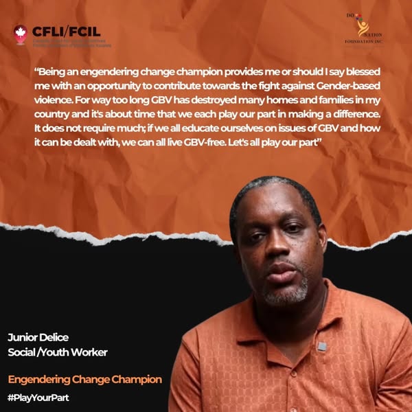 CanHCBarbados's tweet image. Stand up.
Speak out.
#PlayYourPart.

Our #CanadaFund partner, Do-Nation Foundation’s #EngenderingChange Champions are raising awareness in an effort to #EndSGBV and build a safer #SaintLucia 🇱🇨

#CFLI #CanadaCaribbean @Opmsaintlucia @SaintLuciaGov @PhilipJPierreLC