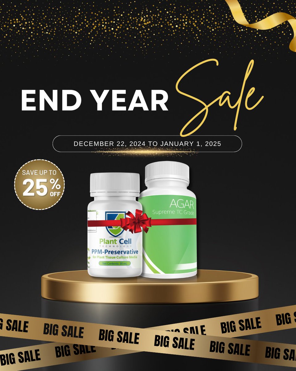 Head to Plant Cell Technology now to shop these incredible deals before time runs out! 🛒
plantcelltechnology.com/collections/sa…

#PlantTissueCulture #RarePlants #TissueCulture