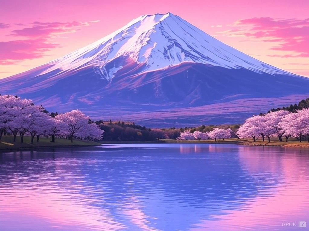 jff's tweet image. Today's suggested image by @grok was this. Mount Fuji is the most magical place I’ve seen this year. There’s something so special about it that you can’t help but want to keep gazing at its beauty.