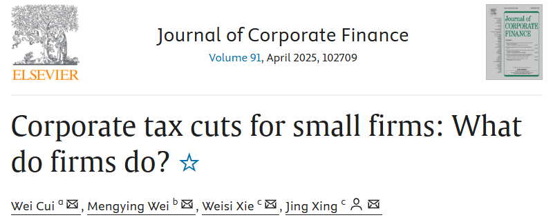 Journal of Corporate Finance tweet media