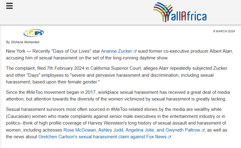 9Chriz's tweet photo. Recently "Days of Our Lives" star Arianne Zucker sued former co-executive producer #AlbertAlarr, accusing him of #sexualharassment on the set of the long-running #daytimeshow.
#metoo #timesup #Hollywood #mediaindustry #hollyweird #USA
article link:👇
https://t.co/Q1ArWixBfw https://t.co/cIiJUjqGWD