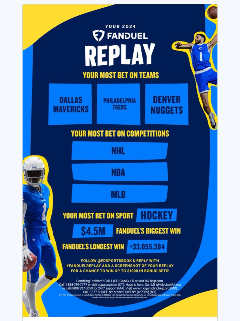ymcDcnte's tweet photo. @FDSportsbook #FanDuelReplay https://t.co/ry45L4npkp