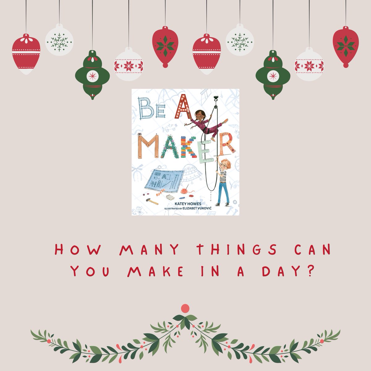 Kateywrites's tweet photo. Holiday season is about giving and making moments that matter. How many things can YOU make in a day?
#BeAMaker #HolidayReads #KateyHowes #CreativityandKindness https://t.co/A4Fvy2Py5Q