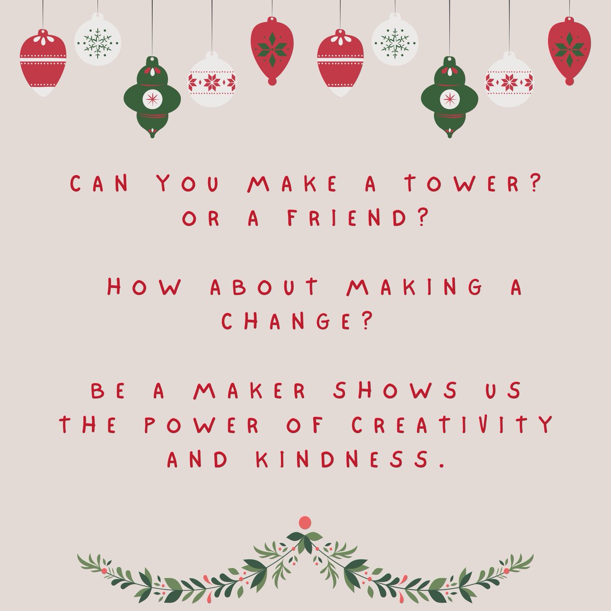 Kateywrites's tweet photo. Holiday season is about giving and making moments that matter. How many things can YOU make in a day?
#BeAMaker #HolidayReads #KateyHowes #CreativityandKindness https://t.co/A4Fvy2Py5Q