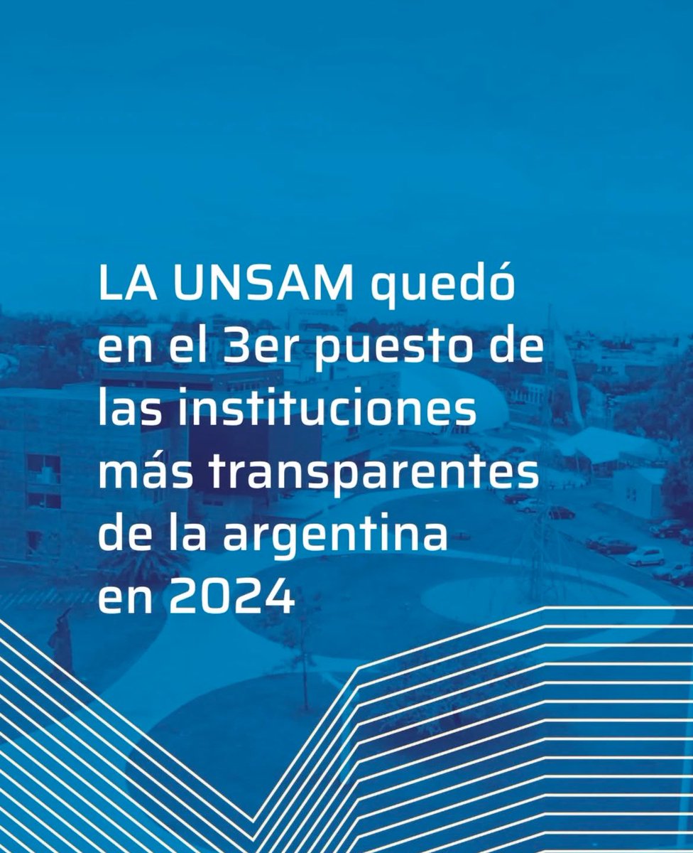 unsamoficial's tweet image. ¡Somos la tercer institución más
transparente de Argentina según la Agencia de Acceso a la Información Pública!🏆

La UNSAM se destacó como la institución educativa más transparente, seguida por el Ministerio de Salud.
