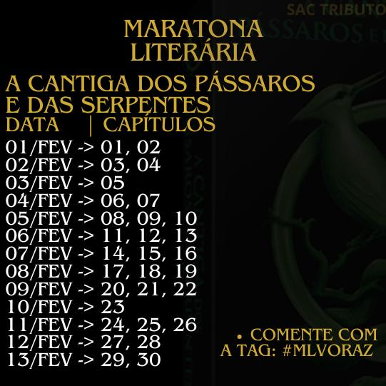 SacTributos's tweet photo. Bom dia!
Hoje iremos ler A CANTIGA DOS PÁSSAROS E DAS SERPENTES, capítulos 11, 12 e 13
#MLVORAZ
✨ https://t.co/wgVeau9bbz https://t.co/DUxfSZzp7P