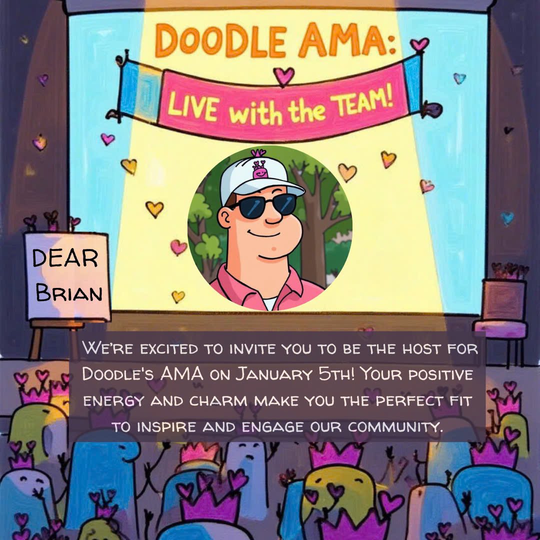 Nichols2127's tweet photo. I am honored to announce I will be a guest on the @DoodleOnKas AMA on January 5th!!  I hope the #KRC20 community can come out to show support for this fantastic project with original artwork!!  Check out my current $DOODLE!! I love it! 😎 https://t.co/iCJWHGfKuN
