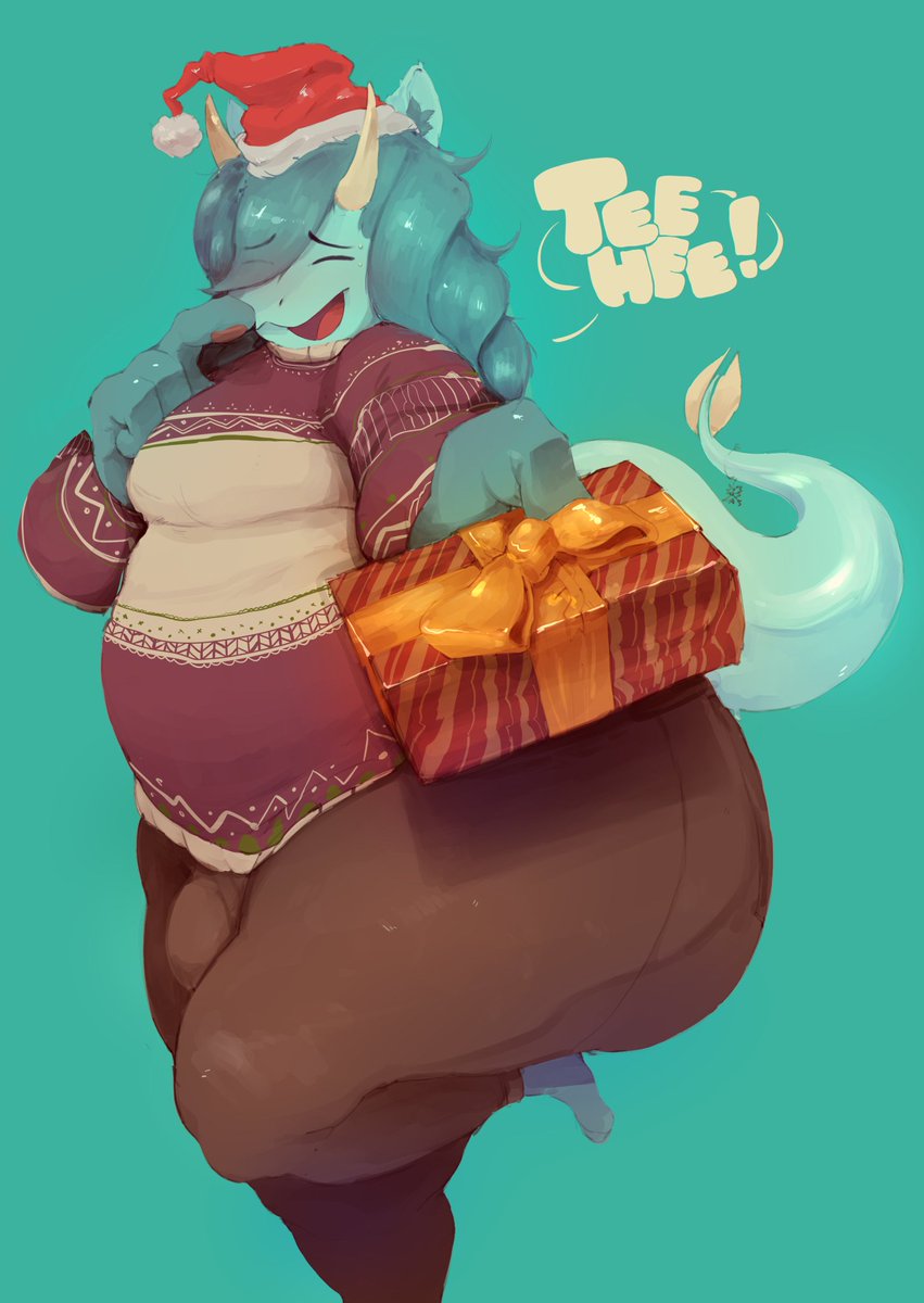 StairFacts's tweet photo. Season's Greetings! I got a lovely holiday themed pic from @neato_05! Your Secret Santa was a little late this year, but he's so cute that you'll forgive him, right? :3 https://t.co/UdLYhLbrOD
