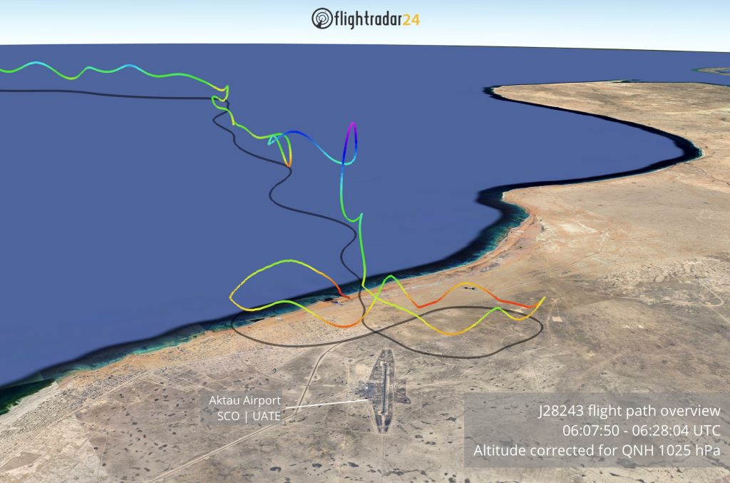 cedrigol's tweet photo. On voit bien que pris dans un mouvement phugoïde certainement par manque d'hydraulique, l'équipage s'est battu jusqu'au bout... #J28243 #AzerbaijanAirlines #PlaneCrash 

https://t.co/orKT8gzkog https://t.co/uAP8zho5ZH