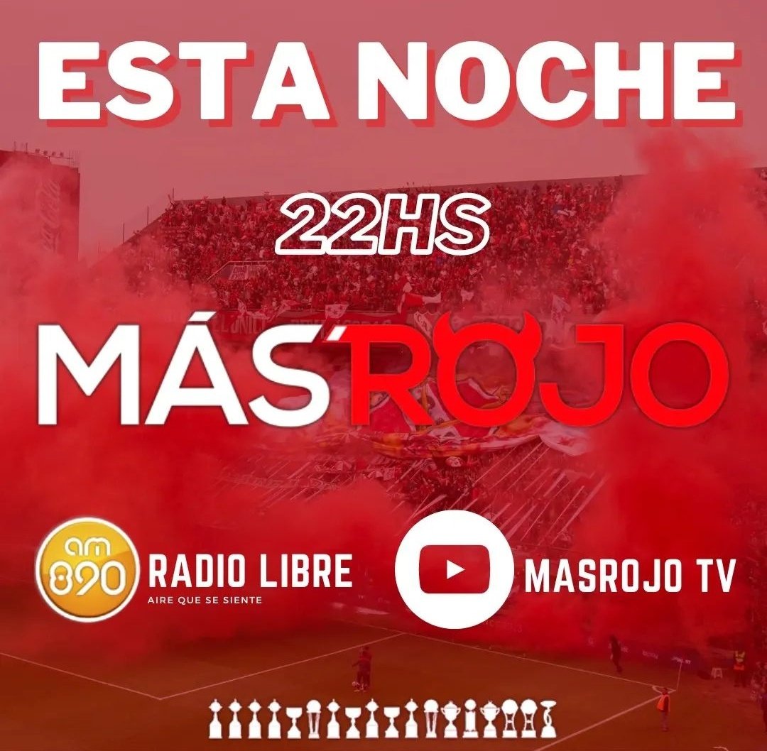arielvilacha's tweet image. El próximo lunes los esperamos con @cativiela_cai 
Será el ÚLTIMO PROGRAMA 
de #MasRojoRadio 
Cerramos una etapa. 
Lunes 22 hs por AM 890 RADIO LIBRE Y NUESTRO CANAL DE YOUTUBE MASROJO TV
#INDEPENDIENTE