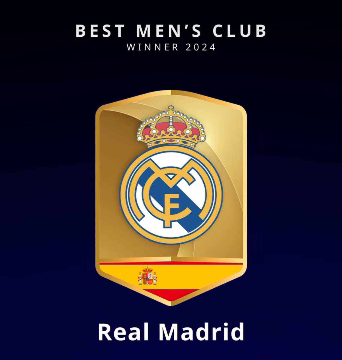 🏆 OFFICIAL: Best Club at Globe Soccer Awards, Real Madrid.