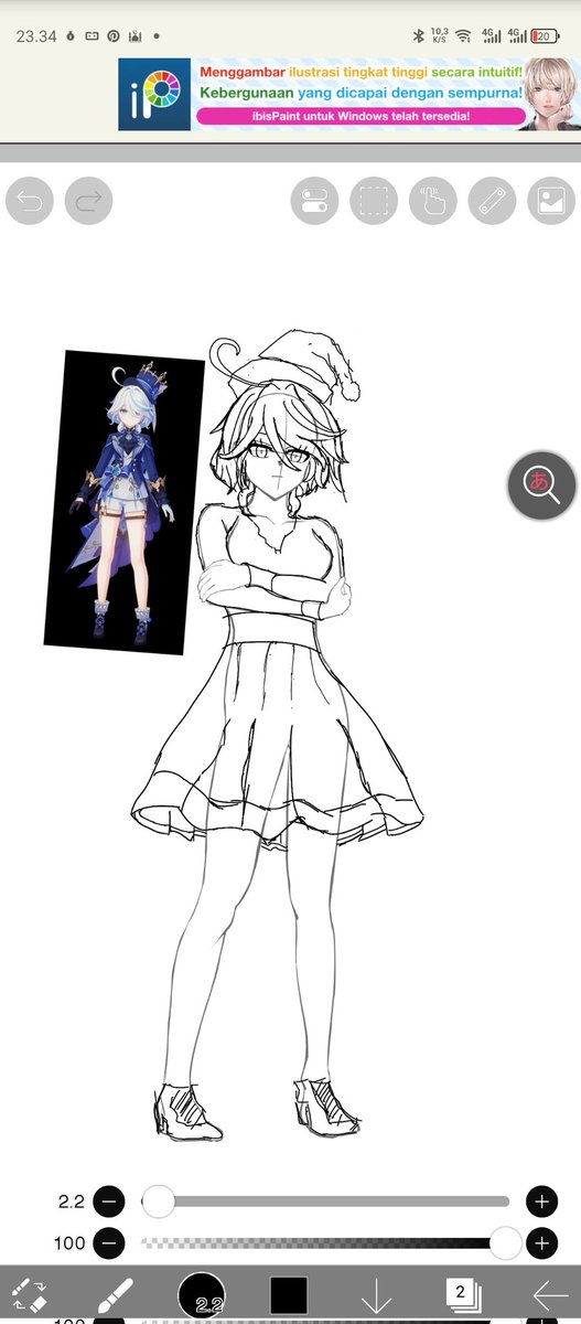 ryume2326's tweet photo. I just had a dream about Furina when it was Christmas🎄, and I think I should draw Furina in Santa Claus clothes,🧑‍🎄 and this is the sketch🖌️ #Furina #GenshinImpact #Genshinlmpact #genshinart #genshinimpactart #iblispaint #sketch #Christmas #Christmas2024 #SantaClaus #ibispaint https://t.co/mxTlNxPas6