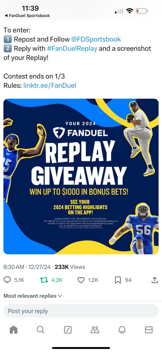 #FanDuelReplay