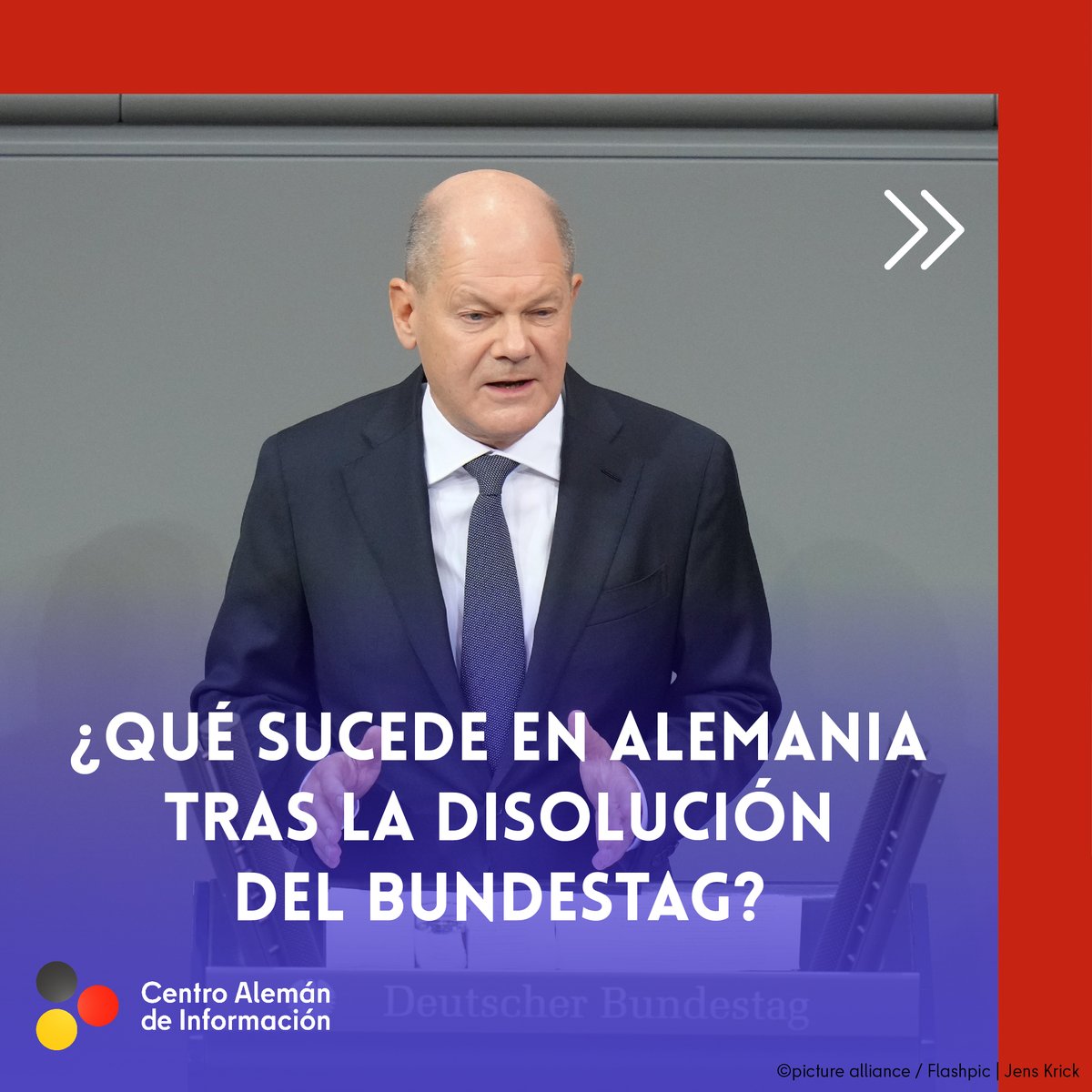 📣🇩🇪 Tras la disolución del #Bundestag, el parlamento y el gobierno federal siguen actuando. Las nuevas #elecciones se celebrarán el 23 de febrero. 1/2