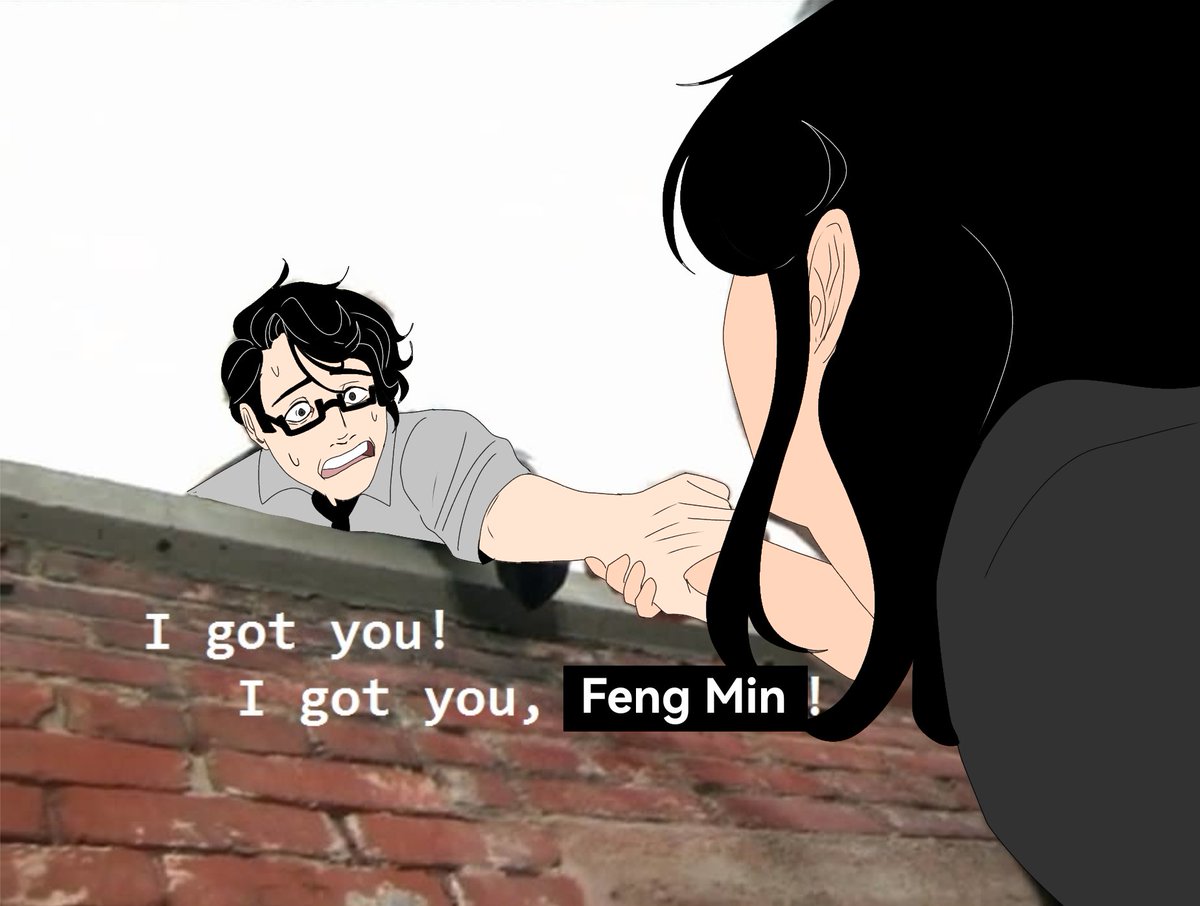 Lucyarts14's tweet photo. I can confirm Doc and Feng had a boxing match after this (he won)

#deadbydaylight #dbdfanart #dbdfengmin #dbddwight #dbdthedoctor https://t.co/vZXqGk4YUU