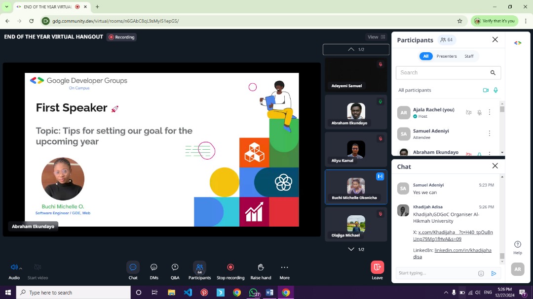 gdgbouesti's tweet image. gdg.community.dev/virtual/rooms/…
You can still join😊
Its something you won't want to miss trust me🎉
#GDGoCBouesti
#googledeveloperstudentclub
#endoftheyearvisualhangout