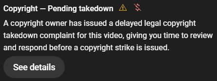 ItsAroz's tweet photo. @TeamYouTube @YouTubeCreators A creator falsely Copyright Claimed a video I made that falls under fair use law. 
#YouTube #youtubesupport #teamyoutube #youtubecreators https://t.co/nCzW09TKV2