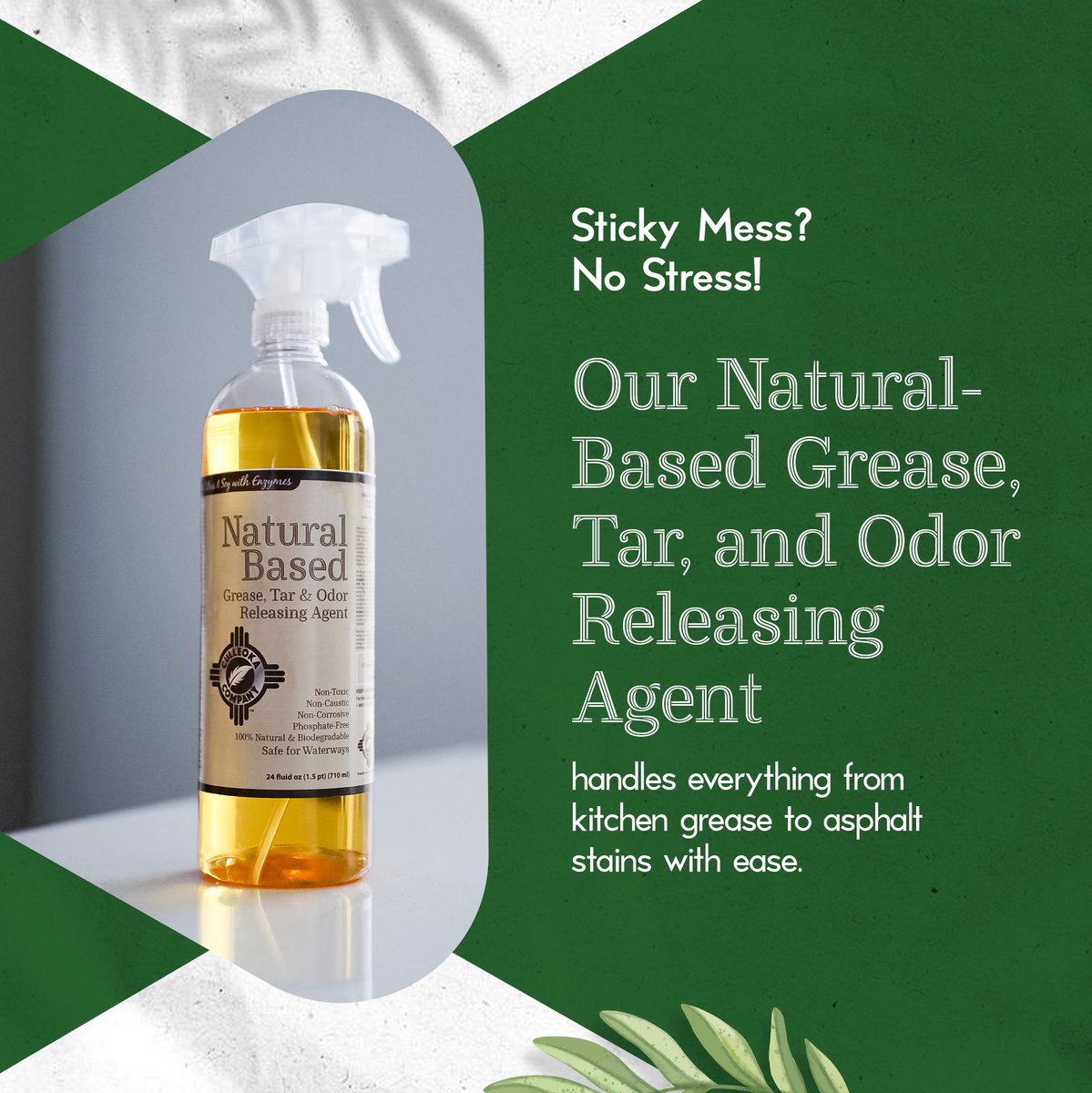 culleokacompany's tweet photo. Our Natural-Based Grease, Tar, and Odor Releasing Agent is here to make cleaning effortless! 

With enzyme-powered formulation, this product breaks down oils, tar, glues, and more—on any surface. 

#CulleokaCompany #Cleaning #Clean #HouseCleaning #CleaningTips #CleaningHacks https://t.co/KhUX7NVYxh