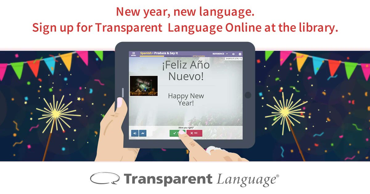 BBCityLibrary's tweet photo. 2025 is just around the corner -why not make it the year you learn a new language? Start your journey with Transparent Language Online today, free with your library membership! https://t.co/Gu9MYr57B7

#LanguageLearning #LibraryResources #TransparentLanguage https://t.co/goXEGZCPMh