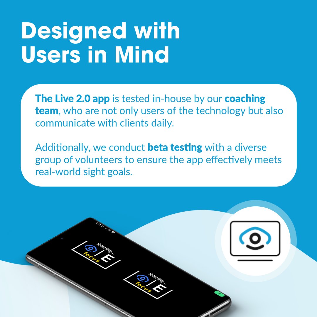 TheIrisVision's tweet image. At IrisVision, we believe in continuous improvement driven by the needs of our users. With the feedback and ideas from our community, we’re constantly enhancing Live 2.0 to make tech truly accessible.

#IrisVision #AssistiveTech #LowVision #Accessibility