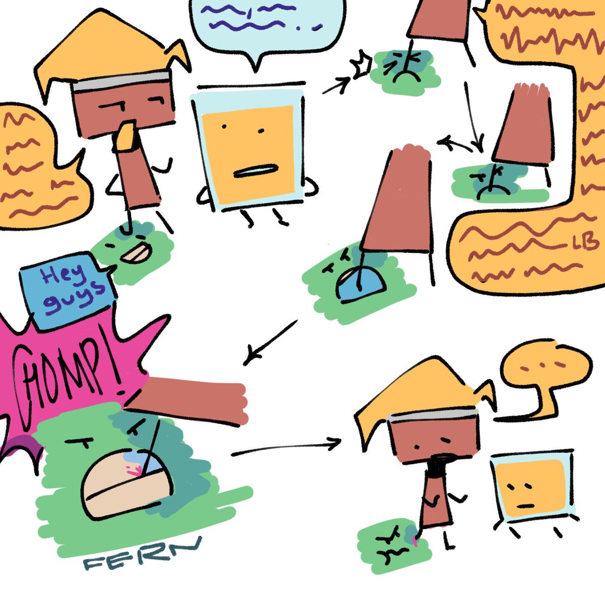 afaaMO3saa_0x0's tweet image. Why won't floory do this every time he got stepped on (slight pink blood warn) 
#inanimateinsainty