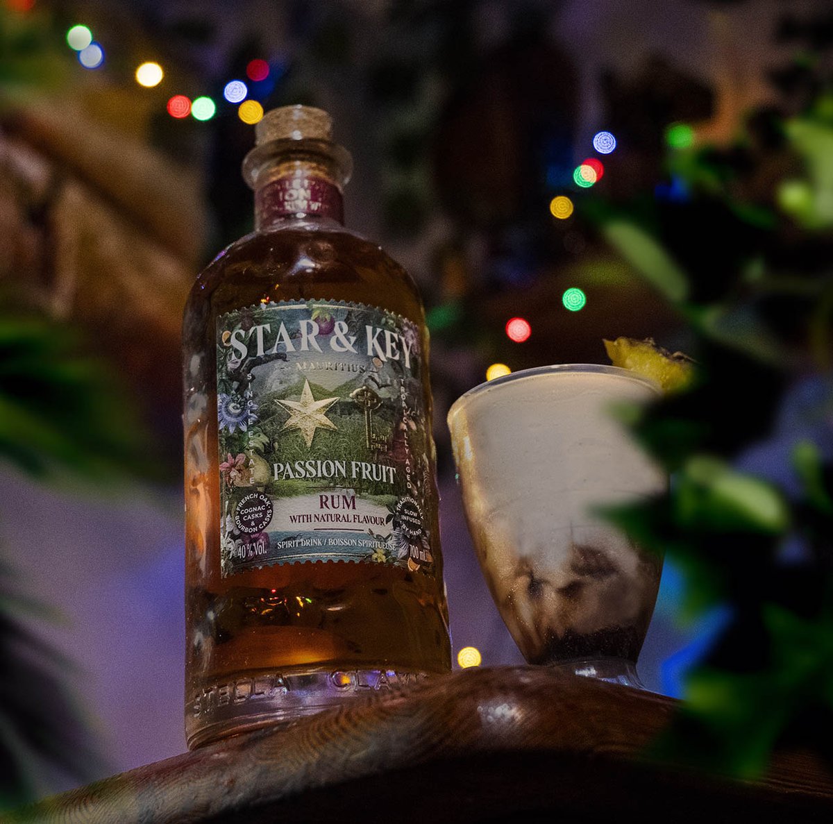 Enjoy our festive Star &amp; Key rum of the month from the tropical isolated island of Mauritius! Single Estate Rum, made with fresh cane, and fresh passionfruit. Try in your dessert cocktails like a Tiramisu Martini, Frozen Mudslide or even a cheeky Pornstar Martini! 😲