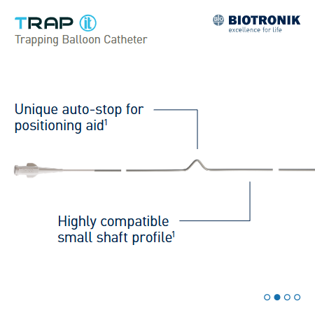 BIOTRONIK_US's tweet image. Unveil #TrapIT - Trapping Balloon Catheter:
- High trapping friction
- Highly compatible small shaft profile
- Unique auto-stop. 

Designed to trap with high trapping friction. ow.ly/XWoN50Ut13t

#BIOTRONIK #VI #IMDS #PCI