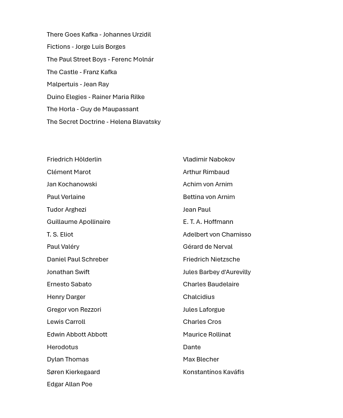 emetejeda's tweet photo. A list of almost all the literary references in Mircea Cărtărescu's Solenoid https://t.co/LlS2rmUxiT
