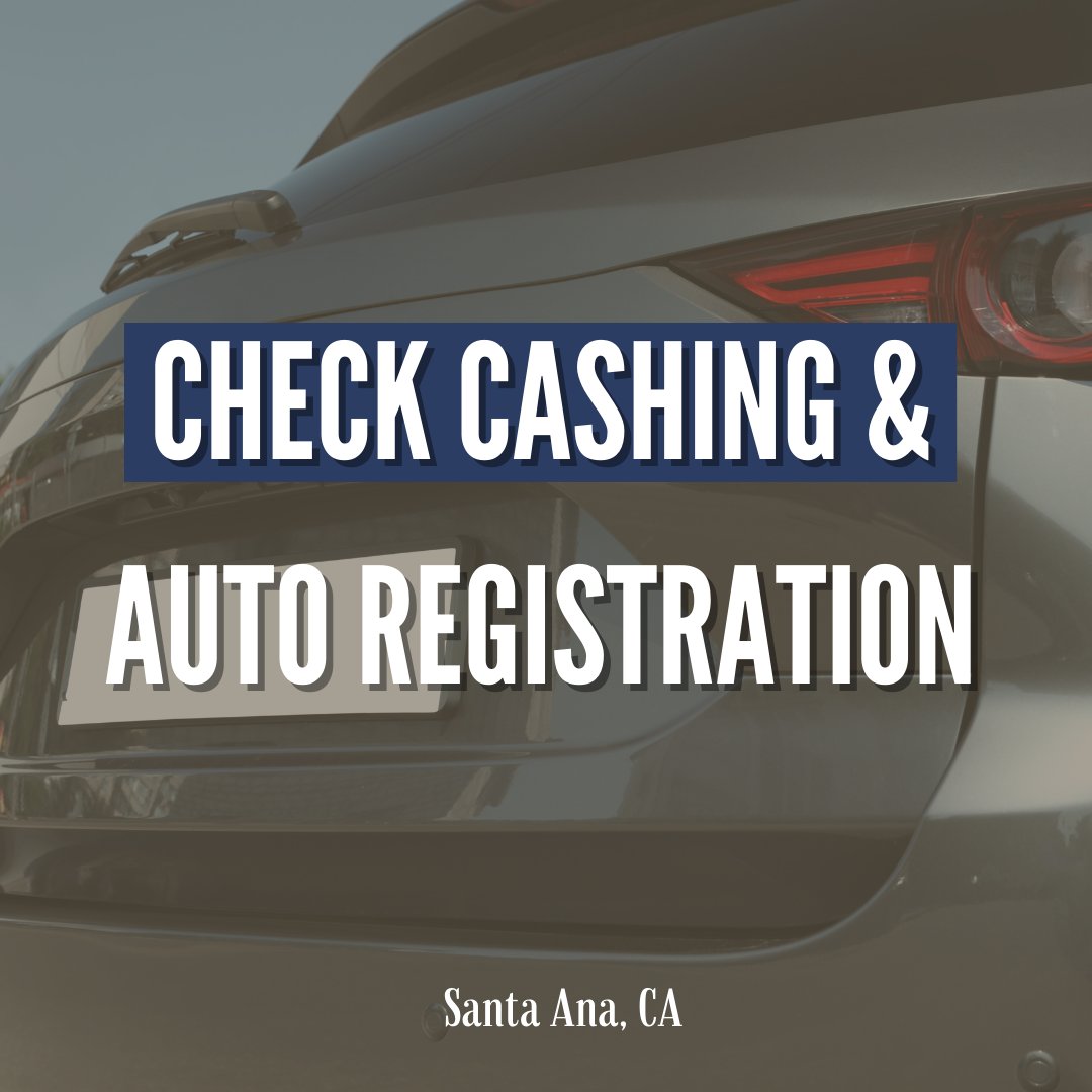Santiago76CA's tweet image. Quick and easy services are available at Santiago Food Mart in Santa Ana, CA! Whether you need check cashing or auto registration, we’re here to help. Stop by today to save time and avoid the hassle. #CheckCashing #AutoRegistration #SantaAna