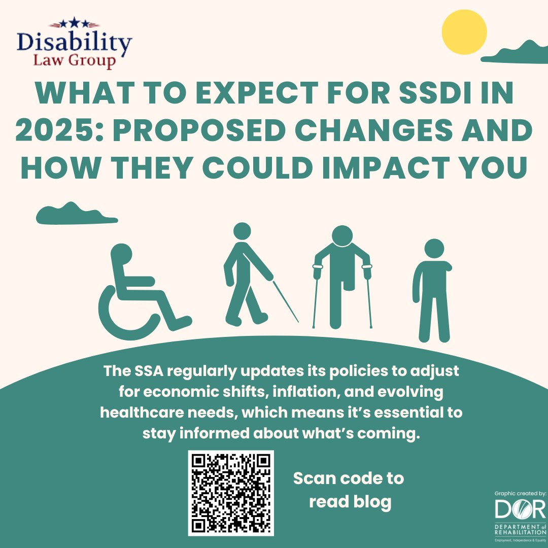 CaliforniaDOR's tweet image. In 2025, several changes and proposals are on the horizon for Social Security Disability Insurance that could impact both new applicants and those currently receiving benefits. Click the link to learn more:  bit.ly/4gwjrLD
#SocialSecurityDisabilityIsurance #SSDI