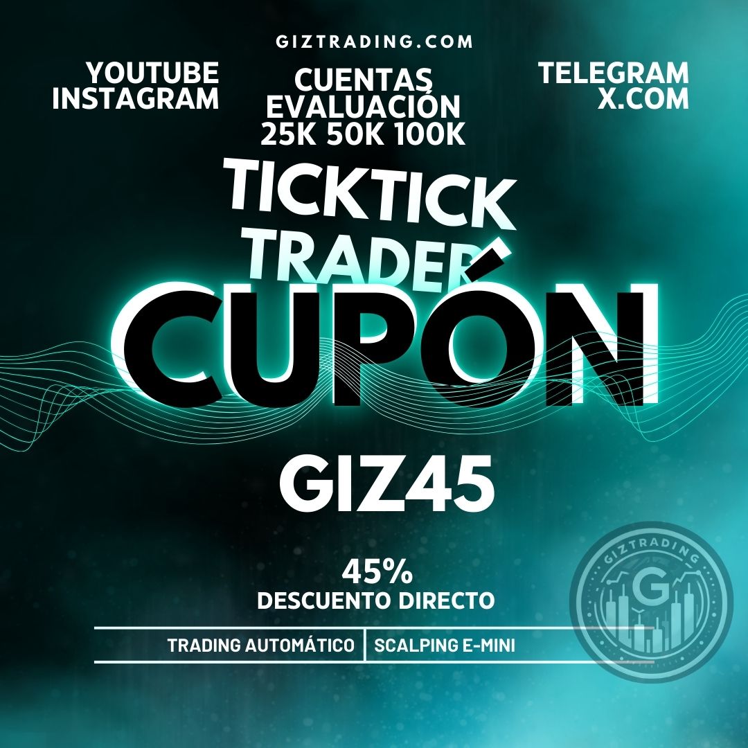 invextrom's tweet photo. 🚨 40% OFF TICKTICKTRADER  CUPÓN: GIZ45
🔥 250€ DESCUENTO CUENTA DIRECTA CORE 100K CUPÓN: GIZ250
🔥 150€ DESCUENTO CUENTA DIRECTA ZENITH 100K CUPÓN: GIZ150 
Entra aquí:
👇👇👇
➡️  https://t.co/b1I9GS2LOF
♦️ Usa el código: GIZ45, GIZ250, GIZ150 
https://t.co/1F1MdIq9RJ https://t.co/xuHVHfAZlj