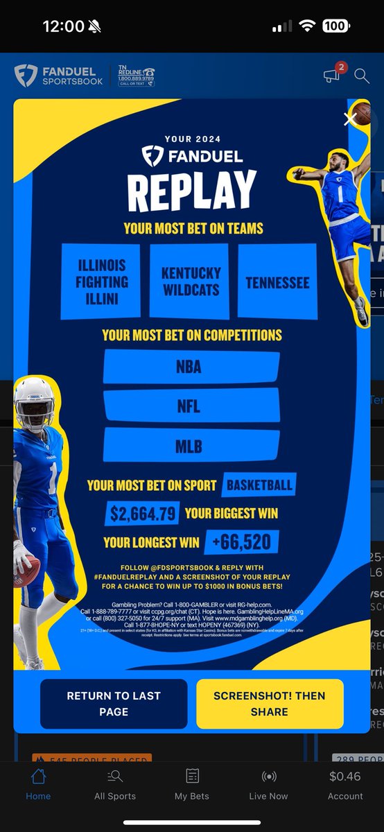 EyeAmSuperman's tweet photo. @FDSportsbook #FanDuelReplay https://t.co/F7g7ShROnx