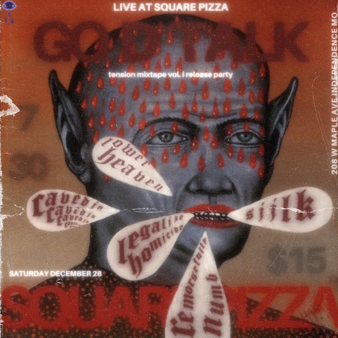 Tomorrow we are at Square Pizza for our final show of the year with this crazy lineup. 

Don’t miss it. Music at 8PM.
