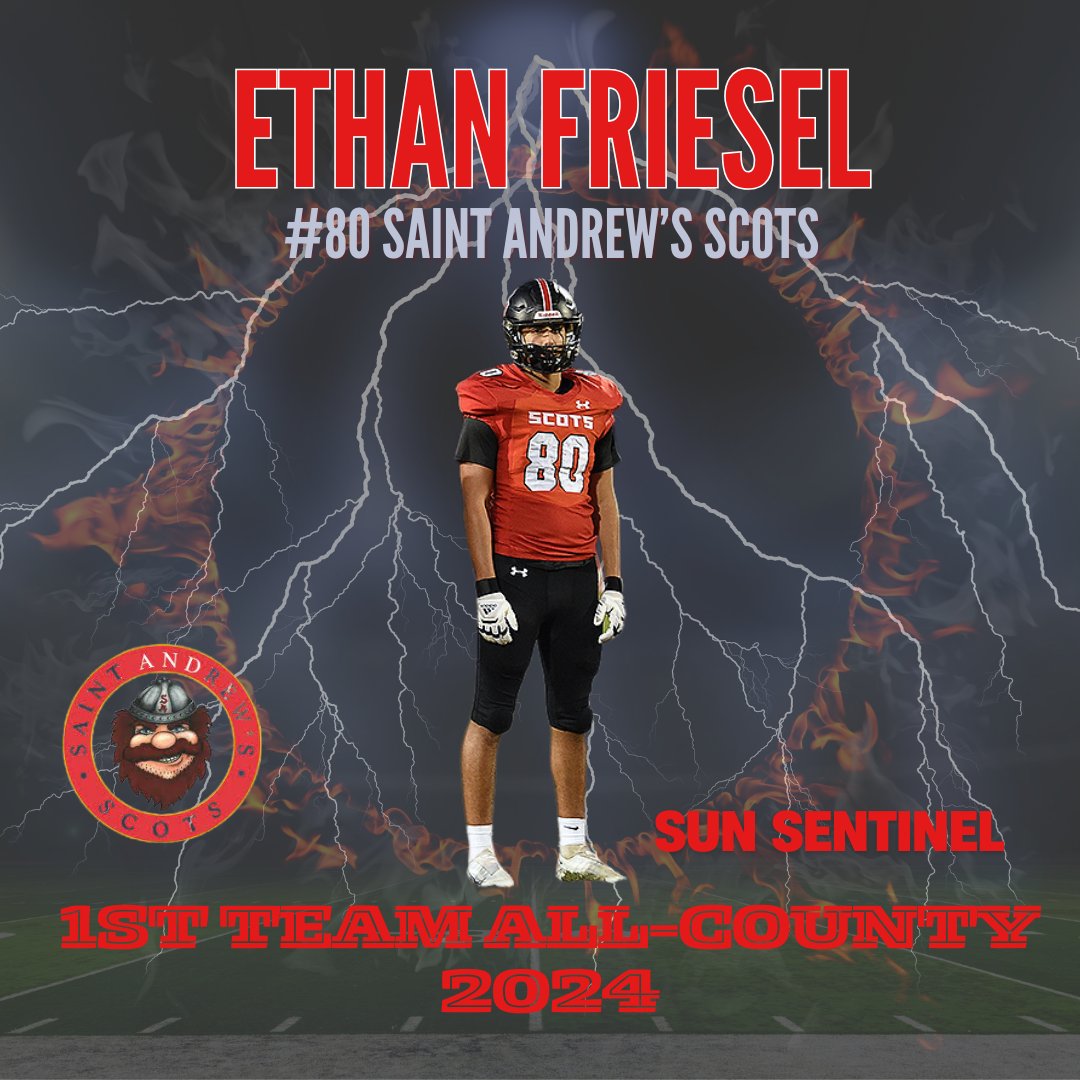 CoachRobertson2's tweet photo. Sun sentinel 1st team All-County Ethan Friesel @ethanfriesel27 https://t.co/XFBFIBDtCo
