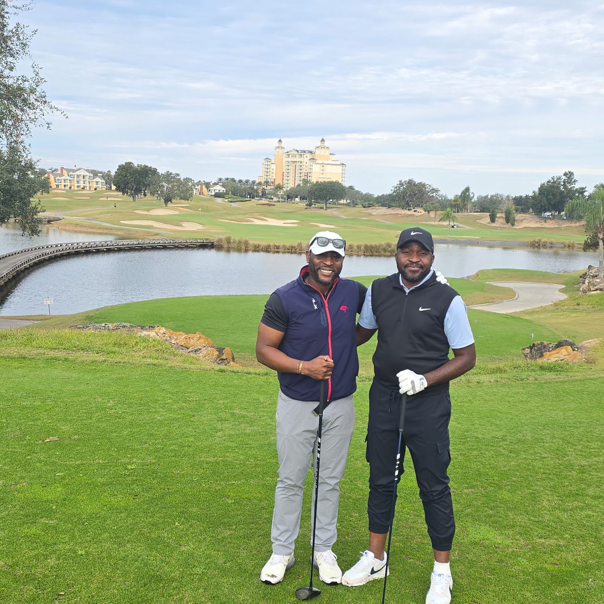 MLBaloni's tweet photo. With the brother Rash 🏌🏾 #golfnuts #reuniongolfresort #palmercourse https://t.co/Mued2eRFz7