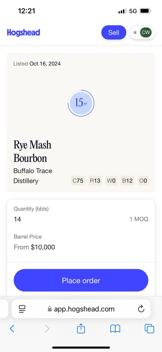 <a href="/d_tao/">David Thomas Tao</a> Can buy a 15 year BT barrel for 10k right now. If that’s the market for BT can only imagine other distilleries/producers