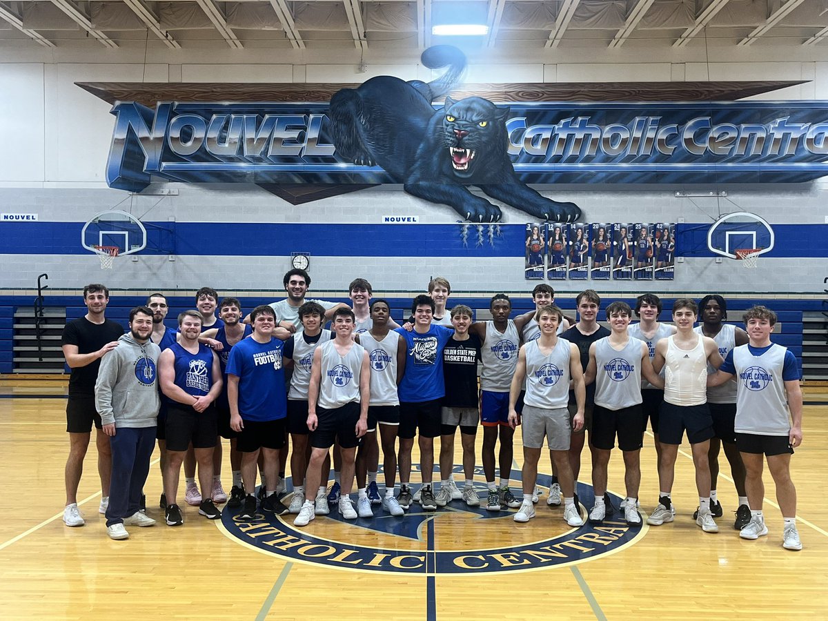 Thanks to our Nouvel Catholic Central Alumni for coming out and playing against the Varsity boys today! Competitive, fun, family atmosphere for the boys. 

Tradition never graduates.