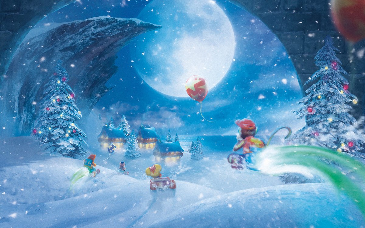 Orioto's tweet photo. My christmas art this year,#diddykongracing 
One of my rare (haha) racing game art! https://t.co/JLJAbDB1Fu