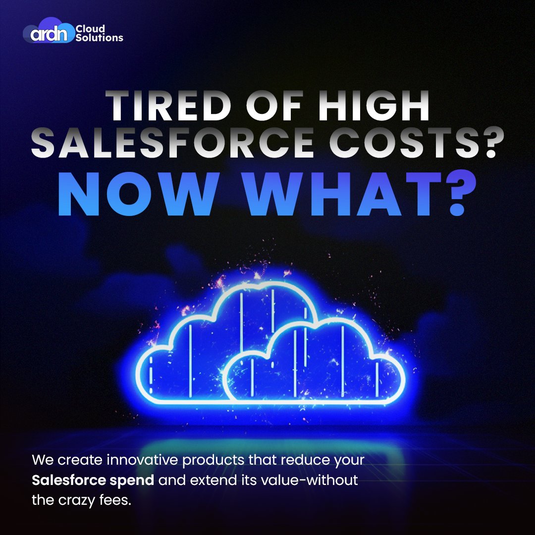 ardn_cloud_sol's tweet image. Struggling with high Salesforce costs? 🤔 ARDN Cloud Solution has you covered! Cut your Salesforce spend, extend its value, and enjoy innovative solutions without the hefty fees. 💡 #SalesforceOptimization #CostEfficiency #BusinessAutomation #digitaltransformation