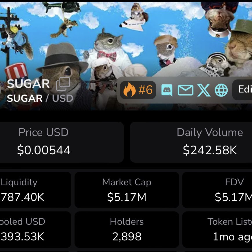 opti_x's tweet photo. Cardano’s $SUGAR is over 5 million USD in market cap.

Sugar on Solana? 73k USD.

Thanks for playing. Real Sugar is on Cardano, and we are spreading the word. https://t.co/nCTwc4D5qt