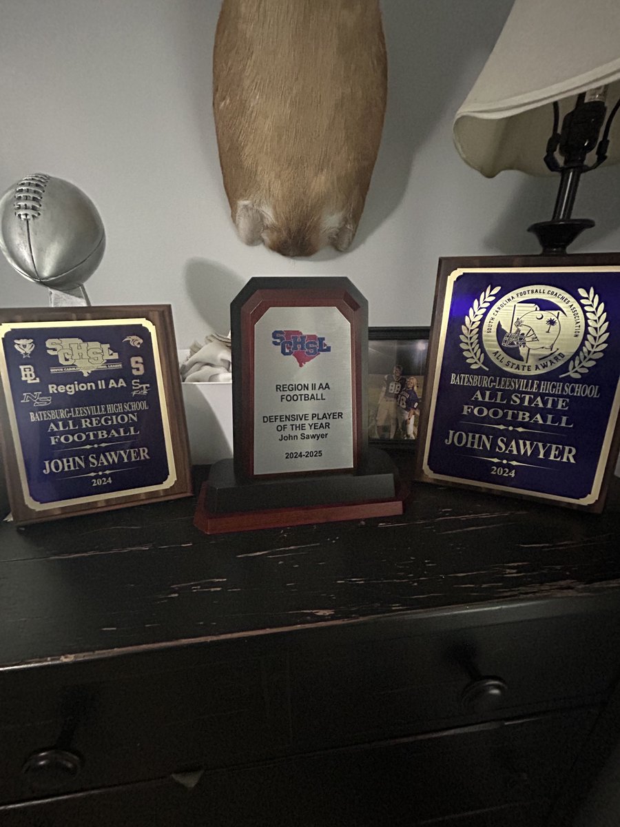 John Sawyer (@johnsawyer2025) on Twitter photo Blessed to be able to receive All-Region Defensive End, Region Defensive Player of the Year, and be selected for All-State First Team!!
<a href="/MitchHall15/">Coach Mitch Hall</a> <a href="/Coach_Thakkar/">Saj Thakkar</a> <a href="/coachclayisbell/">Clay Isbell</a> <a href="/CoachLSmitty/">Liam Smith</a> <a href="/NGUFootball1/">North Greenville Football</a> <a href="/AUTrojansFB/">Anderson Trojans Football</a> <a href="/SethStrick11/">ππππ‘ πππ«π’ππ€π₯ππ§π</a> <a href="/CoachL59/">TJ Lesniewski</a> <a href="/NyleGrove/">Coach Nyle, MBA, M.Ed</a> <a href="/Coach_Doolittle/">Mitch Doolittle</a> Blessed to be able to receive All-Region Defensive End, Region Defensive Player of the Year, and be selected for All-State First Team!!
<a href="/MitchHall15/">Coach Mitch Hall</a> <a href="/Coach_Thakkar/">Saj Thakkar</a> <a href="/coachclayisbell/">Clay Isbell</a> <a href="/CoachLSmitty/">Liam Smith</a> <a href="/NGUFootball1/">North Greenville Football</a> <a href="/AUTrojansFB/">Anderson Trojans Football</a> <a href="/SethStrick11/">ππππ‘ πππ«π’ππ€π₯ππ§π</a> <a href="/CoachL59/">TJ Lesniewski</a> <a href="/NyleGrove/">Coach Nyle, MBA, M.Ed</a> <a href="/Coach_Doolittle/">Mitch Doolittle</a>