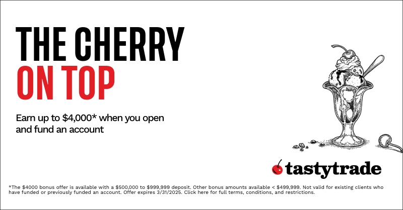 tastytrade's tweet photo. A better trading app. With a sweet bonus.