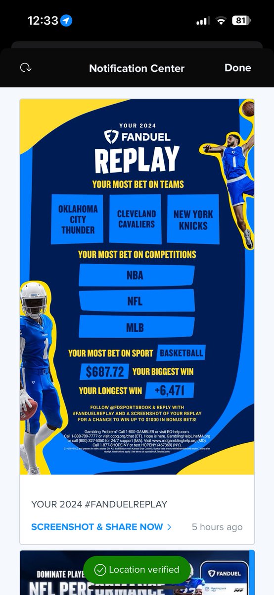 k2BingS's tweet photo. @FDSportsbook #FanDuelReplay https://t.co/i6cVxk3izx