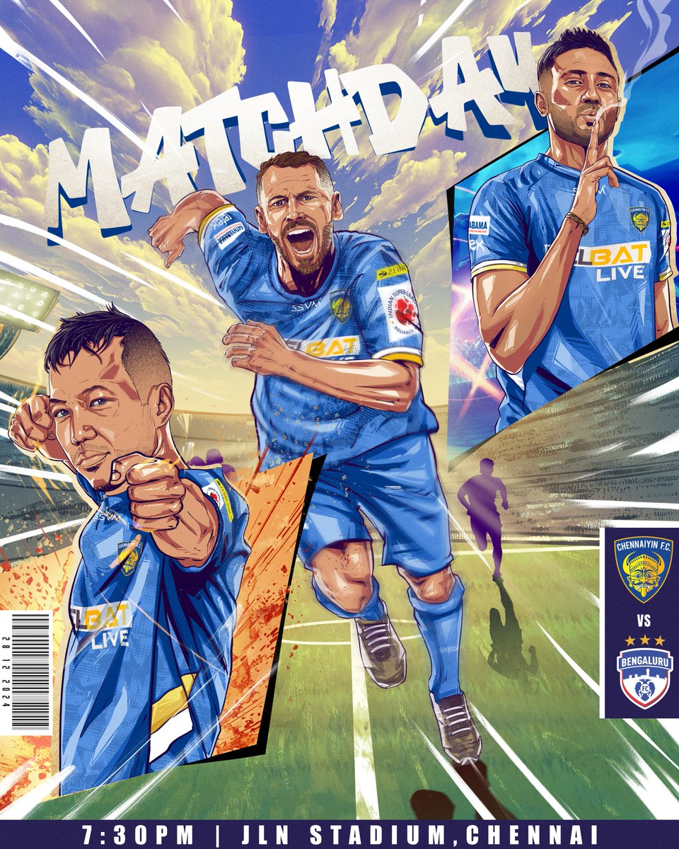 Chennaiyin F.C. (@chennaiyinfc) on Twitter photo ๐๐ก๐๐ง๐ง๐๐ข ๐ฏ๐ฌ ๐๐๐ง๐ ๐๐ฅ๐ฎ๐ซ๐ฎ โ ๏ธ
Tickets on <a href="/bookmyshow/">BookMyShow</a> ๐๏ธ
Link below โฌ๏ธ
in.bookmyshow.com/sports/chennaiโฆ
#AllInForChennaiyin #CFCBFC ๐๐ก๐๐ง๐ง๐๐ข ๐ฏ๐ฌ ๐๐๐ง๐ ๐๐ฅ๐ฎ๐ซ๐ฎ โ ๏ธ
Tickets on <a href="/bookmyshow/">BookMyShow</a> ๐๏ธ
Link below โฌ๏ธ
in.bookmyshow.com/sports/chennaiโฆ
#AllInForChennaiyin #CFCBFC
